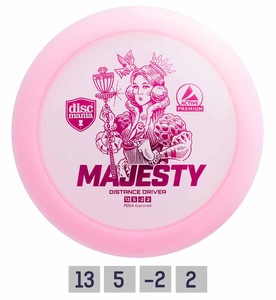 Discgolf Distance Driver PREMIUM MAJESTY 13/5/-2/2 Pink